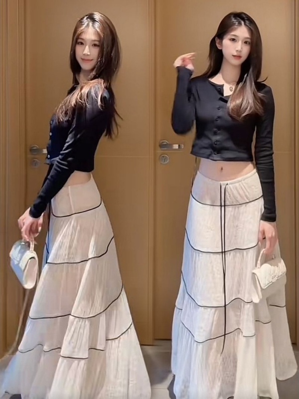 Midi Skirt Floral - Elegant Short Sleeve Top And Floral