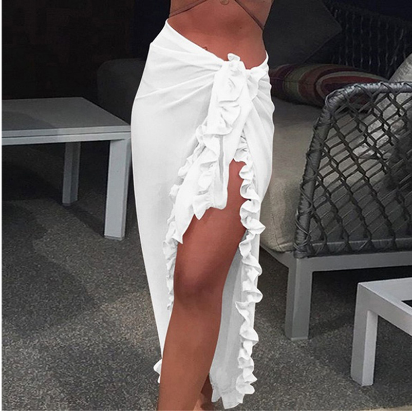 5 Colors Ruffle Sarong for Wom - Cover Up Kaftan review and price