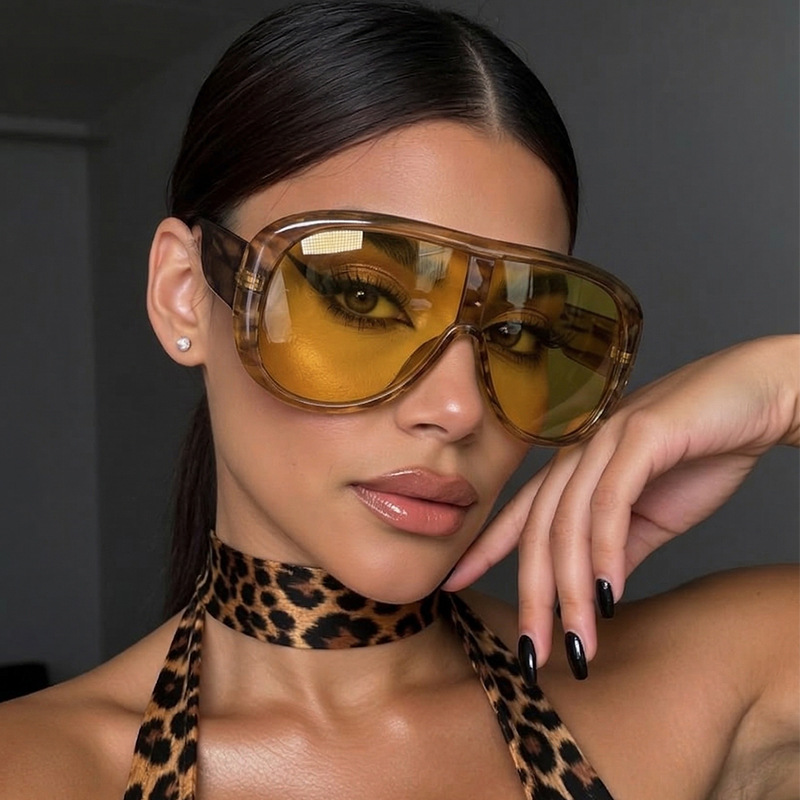 Oversized One Piece Large Fram - Sunglasses Cat Eye review and price