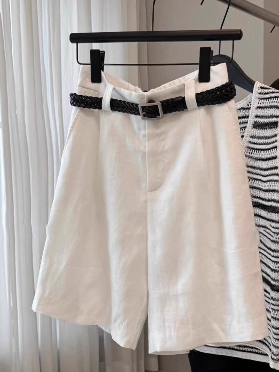 Stylish Versatile White Wide L - Linen Pant Wide review and price