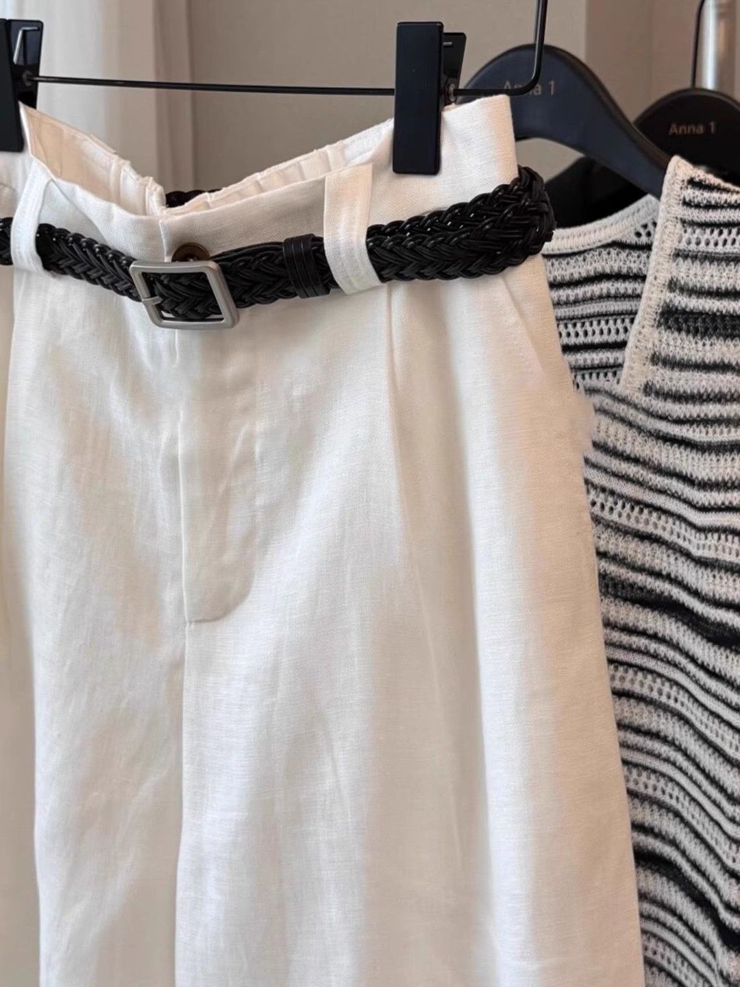 Stylish Versatile White Wide L - Linen Pant Wide review and price