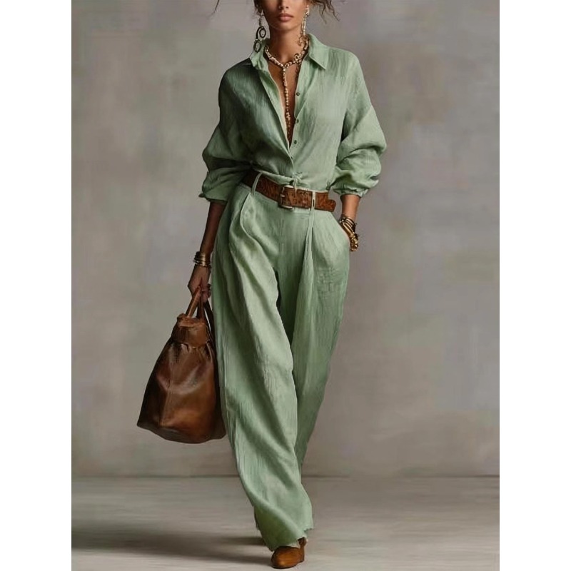Spring Summer Temperament Soli - Linen Pant Wide review and price