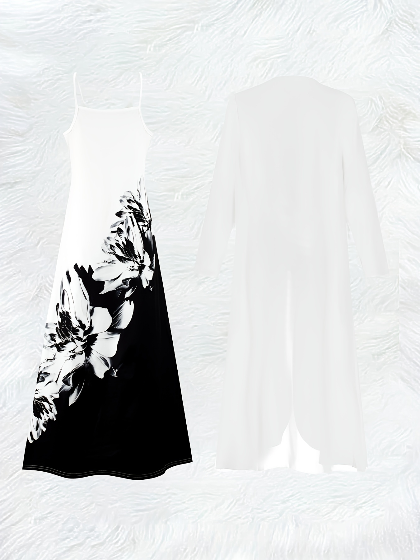 Casual Black and White Floral  - Midi Skirt Floral review and price
