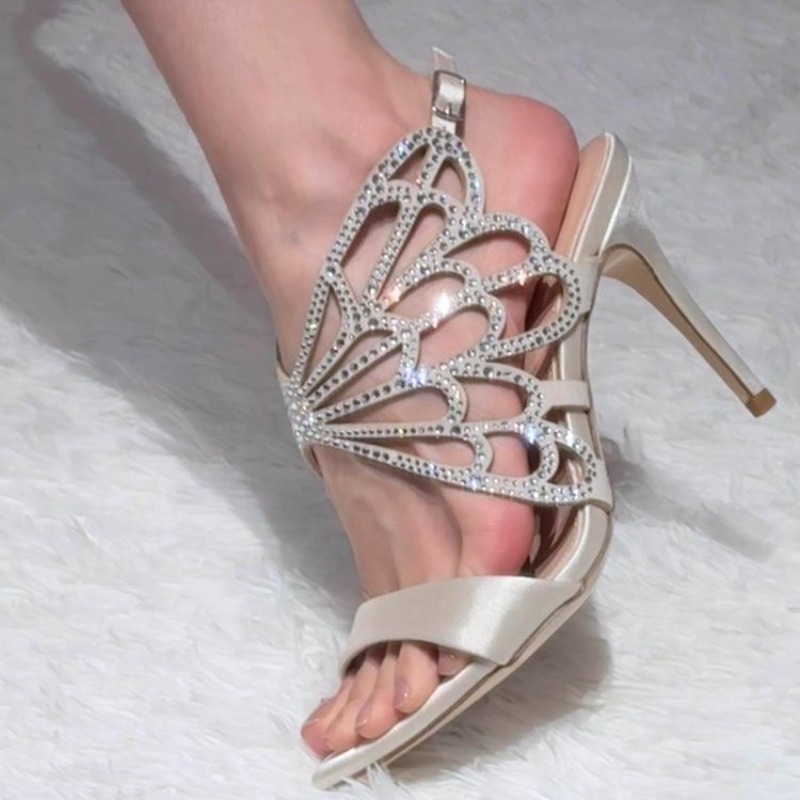 2026 New Arrival: Openwork But - Sandal Strappy Heeled review and price