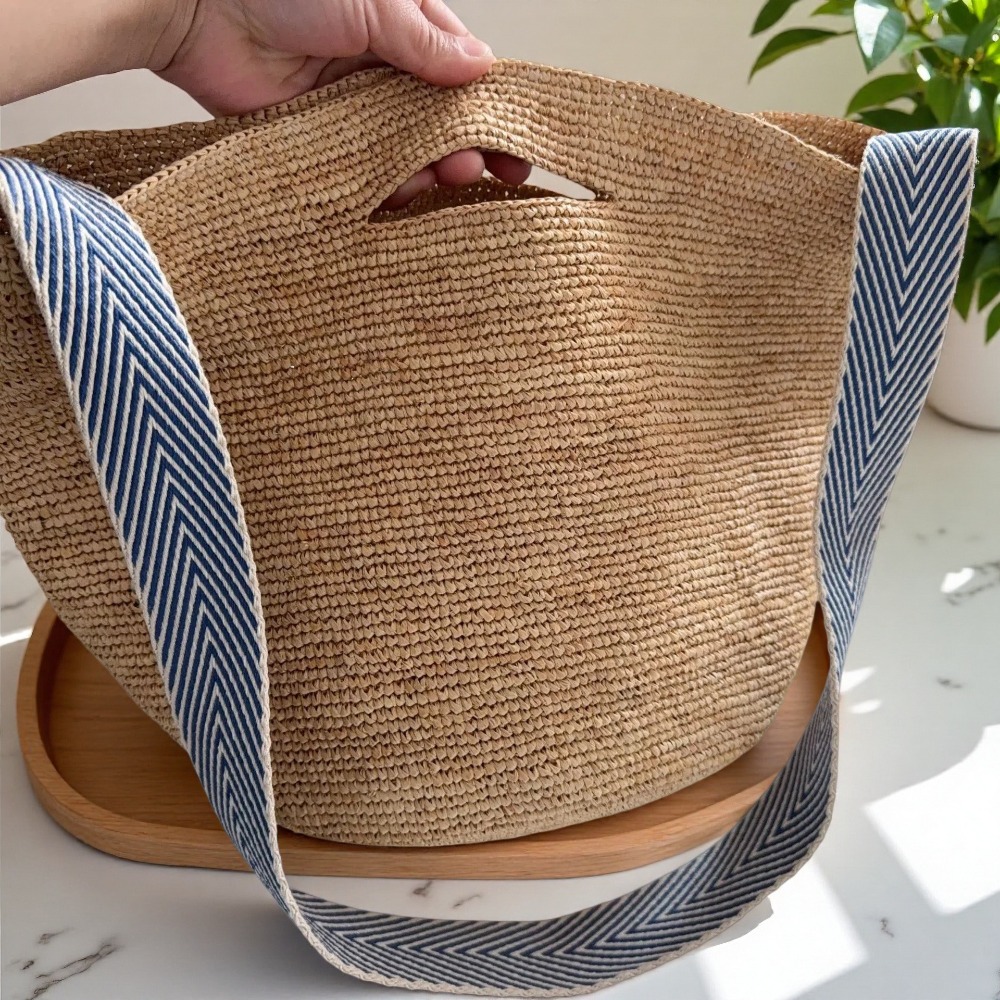 New Raffia Rainbow Bucket Bag  - Crochet Bag Raffia review and price