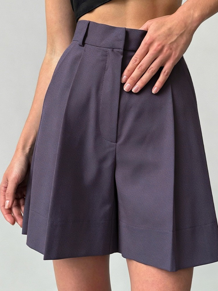 Casual Linen Wide Leg Shorts L - Linen Pant Wide review and price