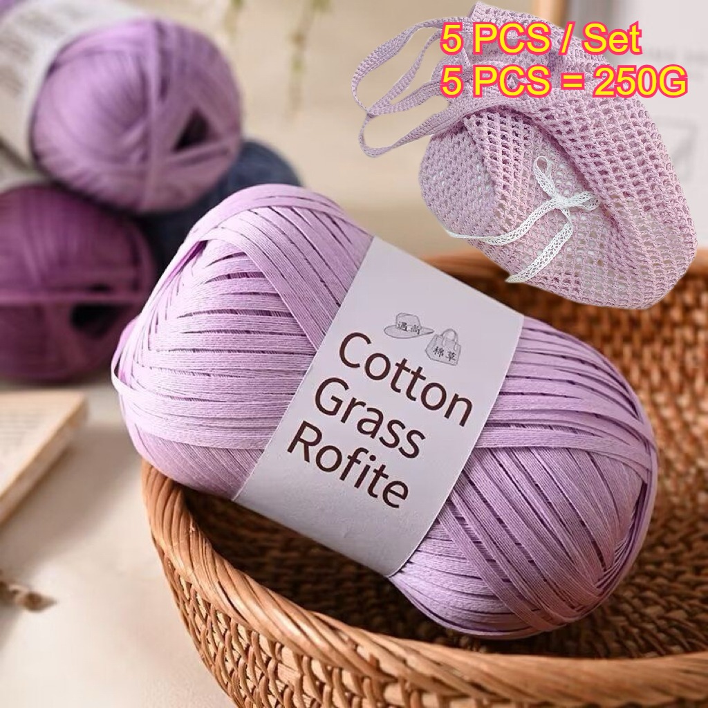 5PCS 250g Raffia Paper Rope Kn - Crochet Bag Raffia review and price