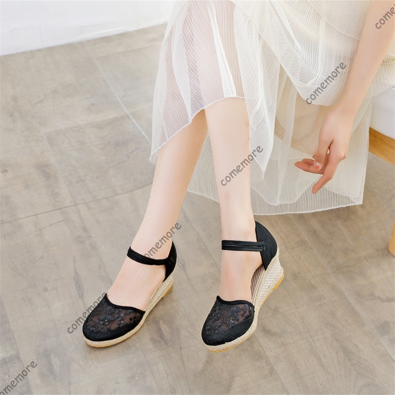 Women's Lace Mesh Espadrille W - Wedge Espadrille Women review and price