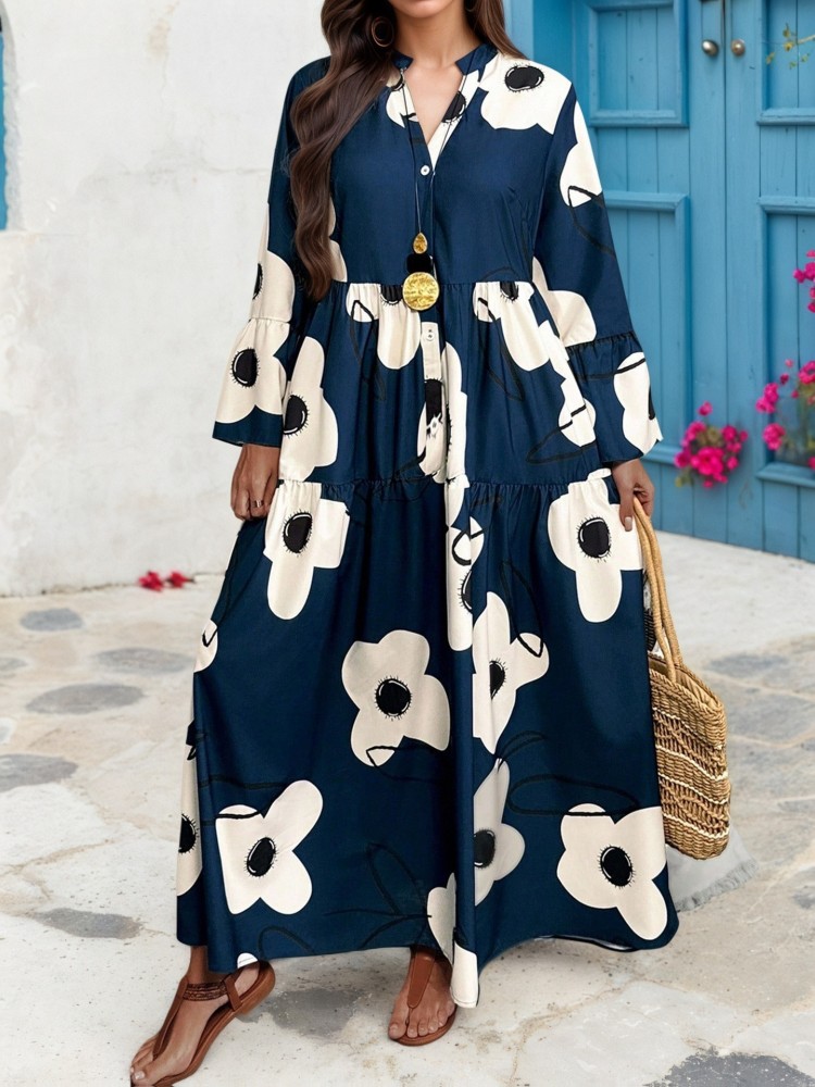 XL-4XL Plus Size Clothes Dress - Midi Skirt Floral review and price