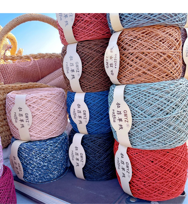 220M/Roll Washable Japanese Pl - Crochet Bag Raffia review and price